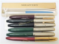 Lot: 7 vintage fountain pens