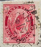 Canada 1898 Three Cents Stamp with Envelope