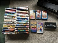 Bag full of childrens VHS tapes, some Disney