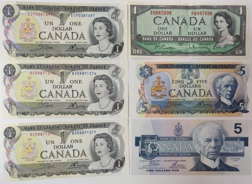 Older Canadian Bank Notes