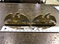 BRASS EAGLE BOOKENDS