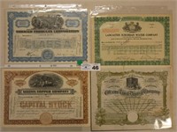 Various Stock Certificates