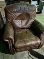 LEATHER CLUB CHAIR (LOCATED IN FAYETTEVILLE, NC)