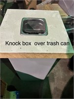 TRASH CAN WITH KNOCK BOX (LOCATED IN FAYETTEVILLE,