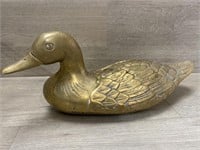Solid Brass Duck 14" Long