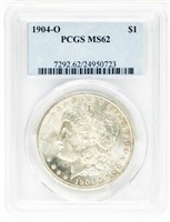 Coin 1904-O Morgan Silver Dollar-PCGS-MS62