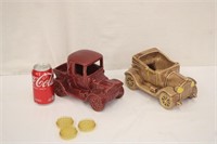 2 Vintage Car Planters