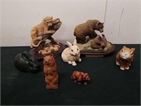 Two vintage Amy and Addy animal figurines and