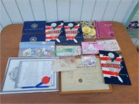 Coin/Stamp Books, Loose Stamps, Post Cards & More