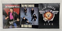 Van Halen, Pretenders & R. Springfield Tour Books
