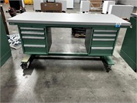 Work Bech with side drawers