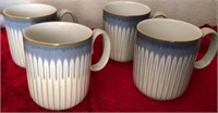 L - SET OF 4 DENBY MUGS (ENGLAND) (G6)