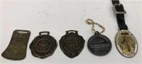 Lot of 5 Vintage Watch Fobs #4