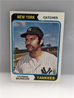1974 Topps #340 -Thurman Munson Yankee Star