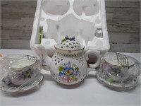 TEALIGHT TEAPOT & CUPS