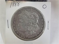 1888 O Morgan Silver Dollar Coin