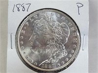 1887 Morgan Silver Dollar Coin