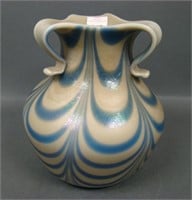 Imperial Freehand Blue Drag Loop Vase