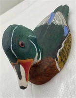 Wood duck signed 10in