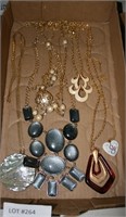 FLAT BOX OF NECKLACES