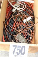 Vintage Wood Box w/Metal Lid- Assorted Electric
