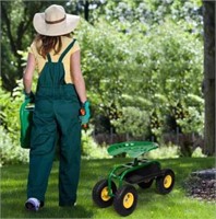 Giantex Garden Cart Rolling Work Seat