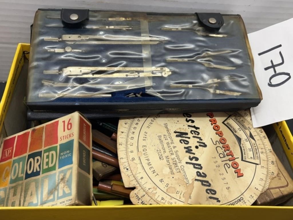 Vintage art supplies