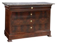 FRENCH LOUIS PHILIPPE PERIOD MAHOGANY COMMODE