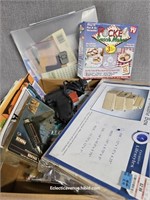 Large Craft Items Lot - Glue Guns, Stickers, & Mor