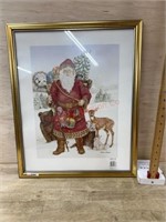 16x20 Framed Santa print