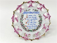 Vintage Porcelain "Grandmother" Plate (Japan)