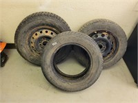 3x tires 14" (two with rims)