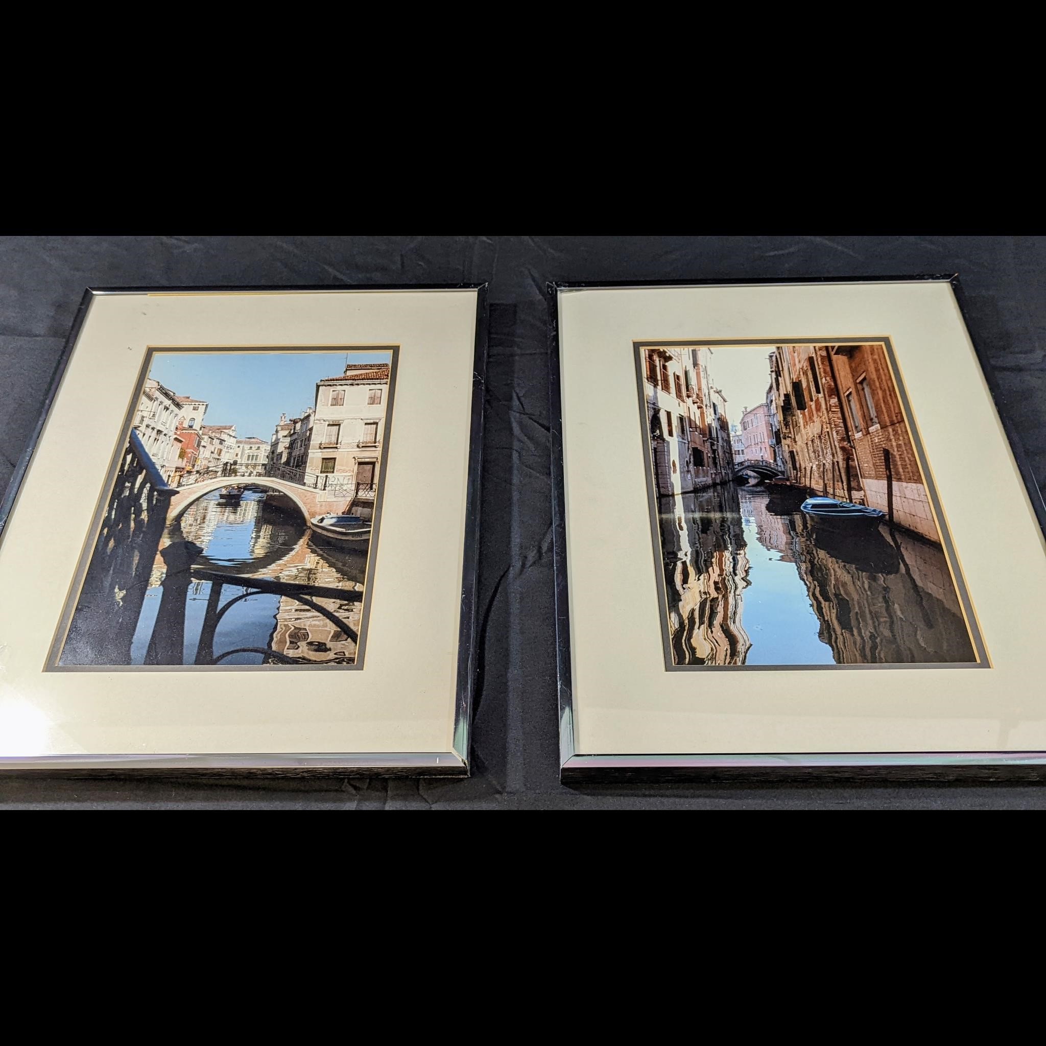 Set of 2 Canal Framed Photos