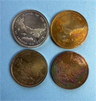 4-1973 PEI Centennial coins circulated
