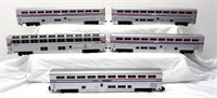 American Models S Gauge 5-car Amtrak Superliner se
