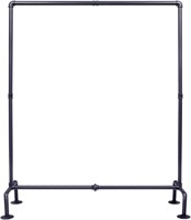 OROPY Industrial Pipe Clothes Rack, Black