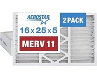 Aerostar 16x25x5 Air Filters 2pk