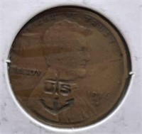 1916-S Lincoln Wheat Cent XF Modified