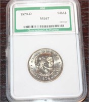 1979 D MS67 ANI CERTIFIED SUSAN B ANTHONY