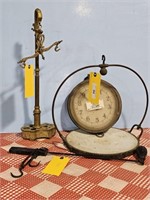 BALANCE SCALES, HANGING SACLE, & BRASS TYPE SCALE