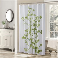 Waterproof Green Leaves Shower Curtain