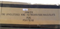 One Upholstered Pearl  King Footboard Side Rails