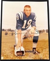 JOHNNY UNITAS AUTOGRAPH 8X10 PHOTO