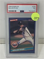 PSA 7 1986 Donruss Nolan Ryan #258 Cased & Graded