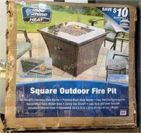 Blue Rhino Square Outdoor Fire Pit $399 Retail