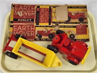 VINTAGE HUBLEY PLASTIC EARTH MOVER W/ BOX