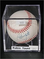 Autographed Robin Yount Baseball 1999 w COA N
