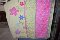 Floral Full Size Quilted Bedspread