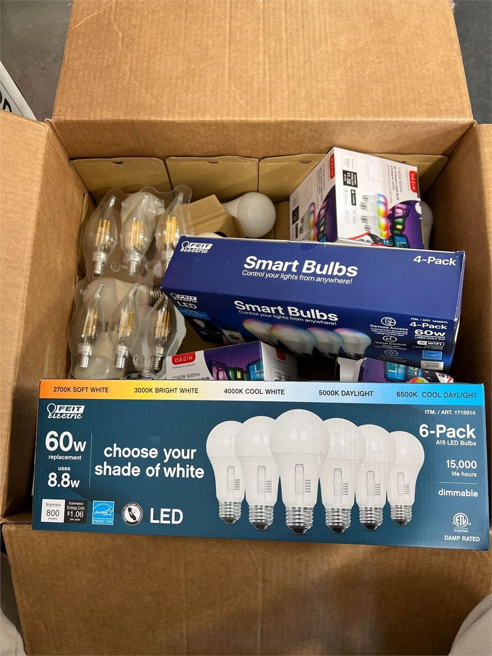 Variety Box of Light Bulbs