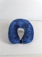 Blue Velvet Neck Pillow